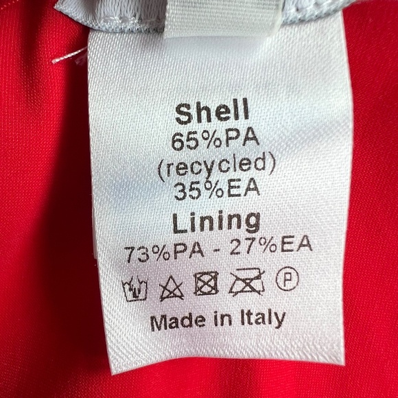 FISCH Red Ruched Strap One-Piece Swimsuit, Sz S, NEW w/ TAGS - Picture 4 of 6